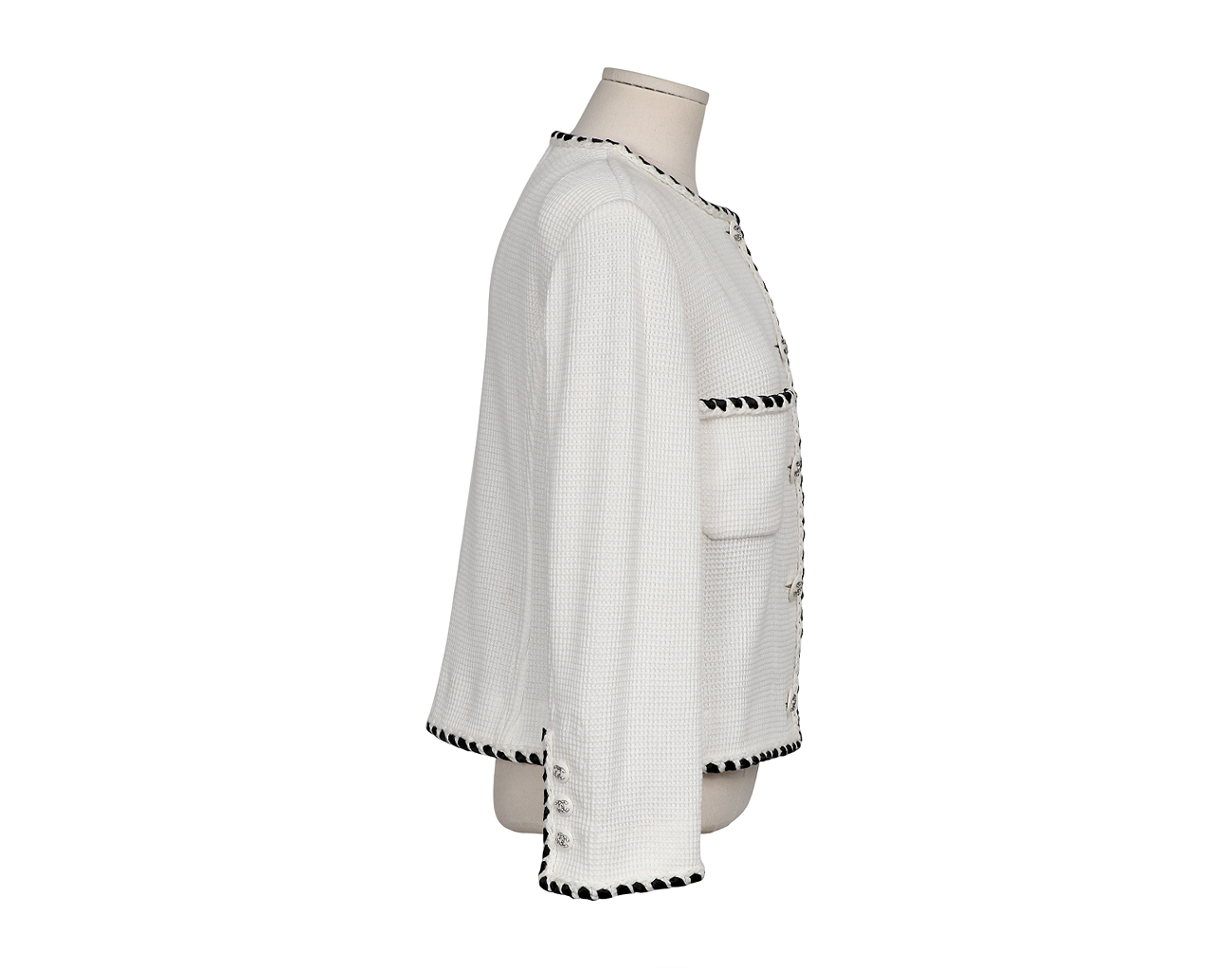 샤넬 코튼 재킷 에크루 40