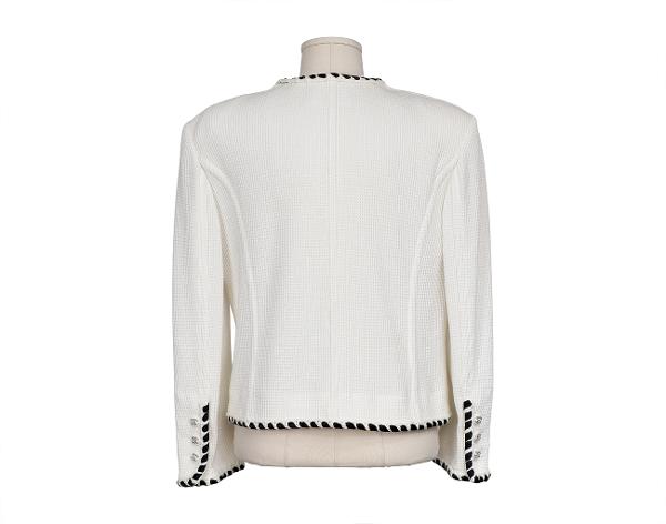 샤넬 코튼 재킷 에크루 40