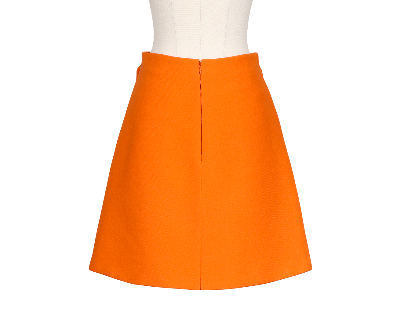 프라다 트리코틴 스커트 오렌지 36S