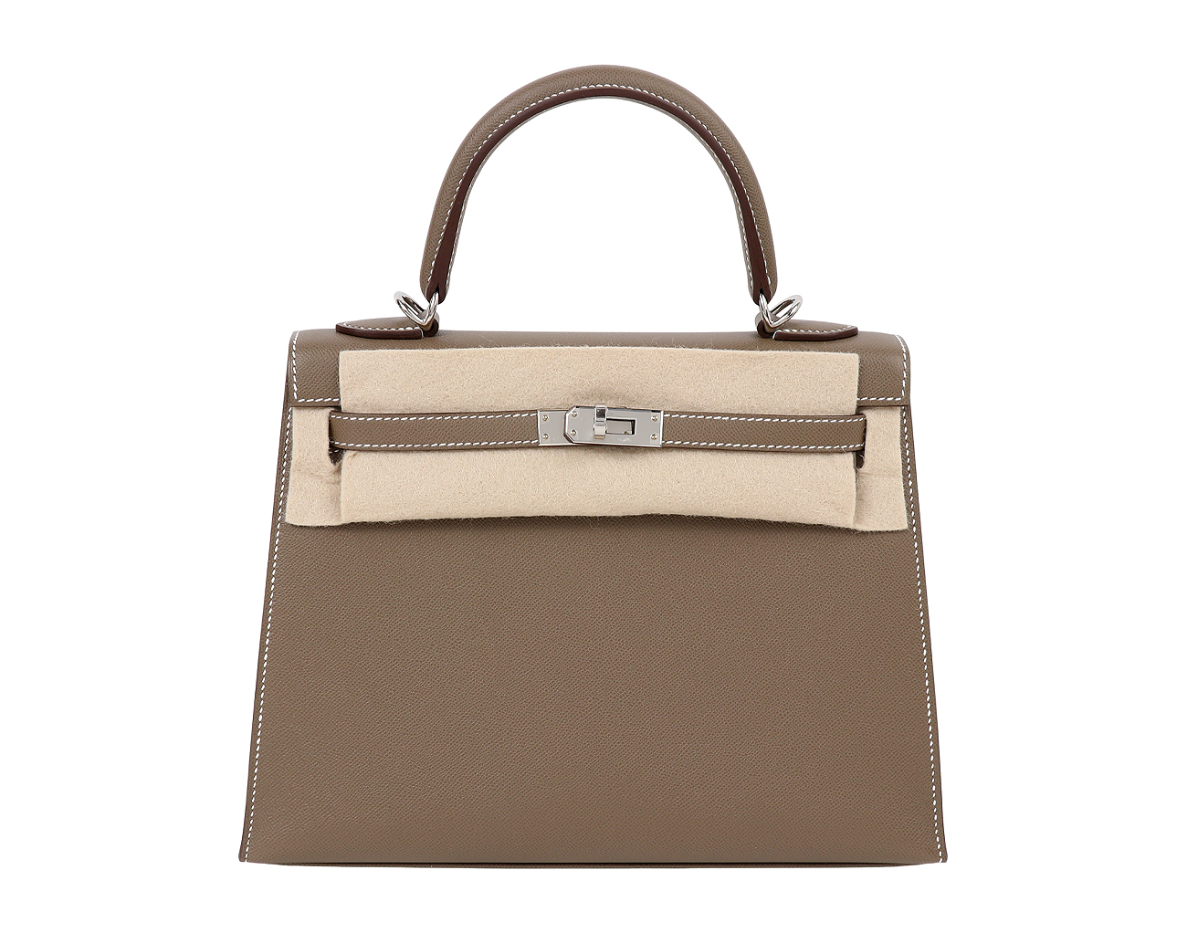 에르메스 셀리에 켈리 25 베르소 에토프 뱀부 은장 W