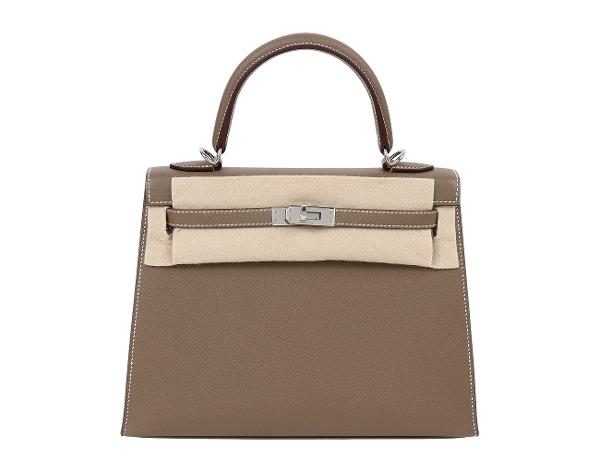 에르메스 셀리에 켈리 25 베르소 에토프 뱀부 은장 W