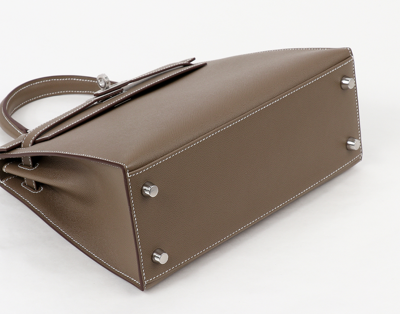 에르메스 셀리에 켈리 25 베르소 에토프 뱀부 은장 W