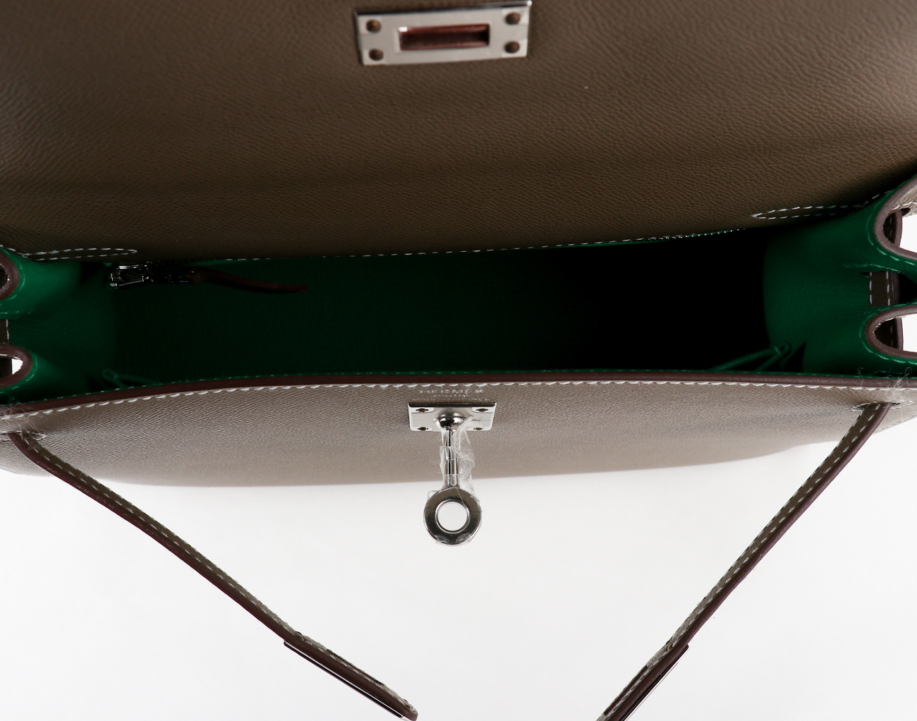 에르메스 셀리에 켈리 25 베르소 에토프 뱀부 은장 W