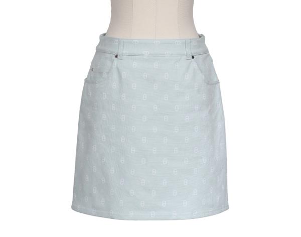 에르메스 샹달 데님 미니 스커트 베르트 엠브룬 38