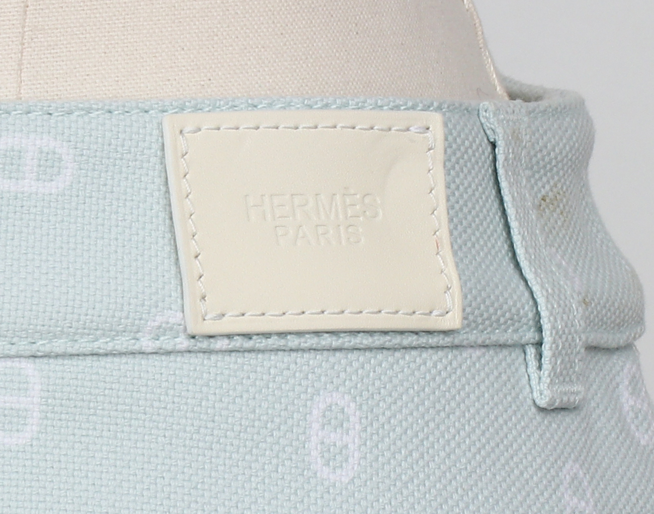 에르메스 샹달 데님 미니 스커트 베르트 엠브룬 38