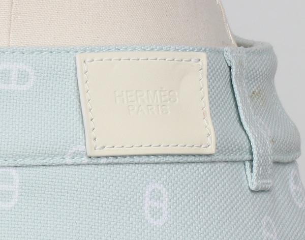 에르메스 샹달 데님 미니 스커트 베르트 엠브룬 38