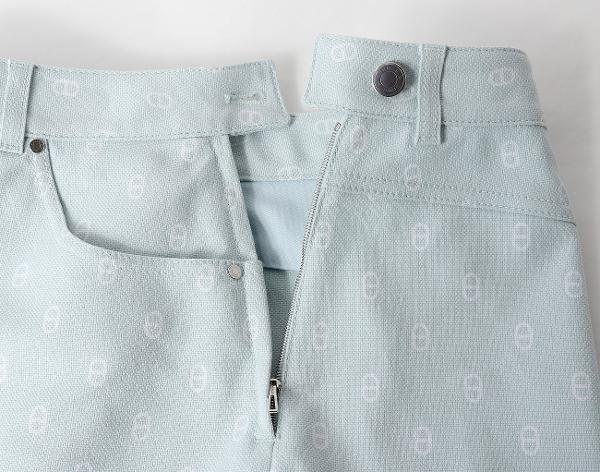 에르메스 샹달 데님 미니 스커트 베르트 엠브룬 38