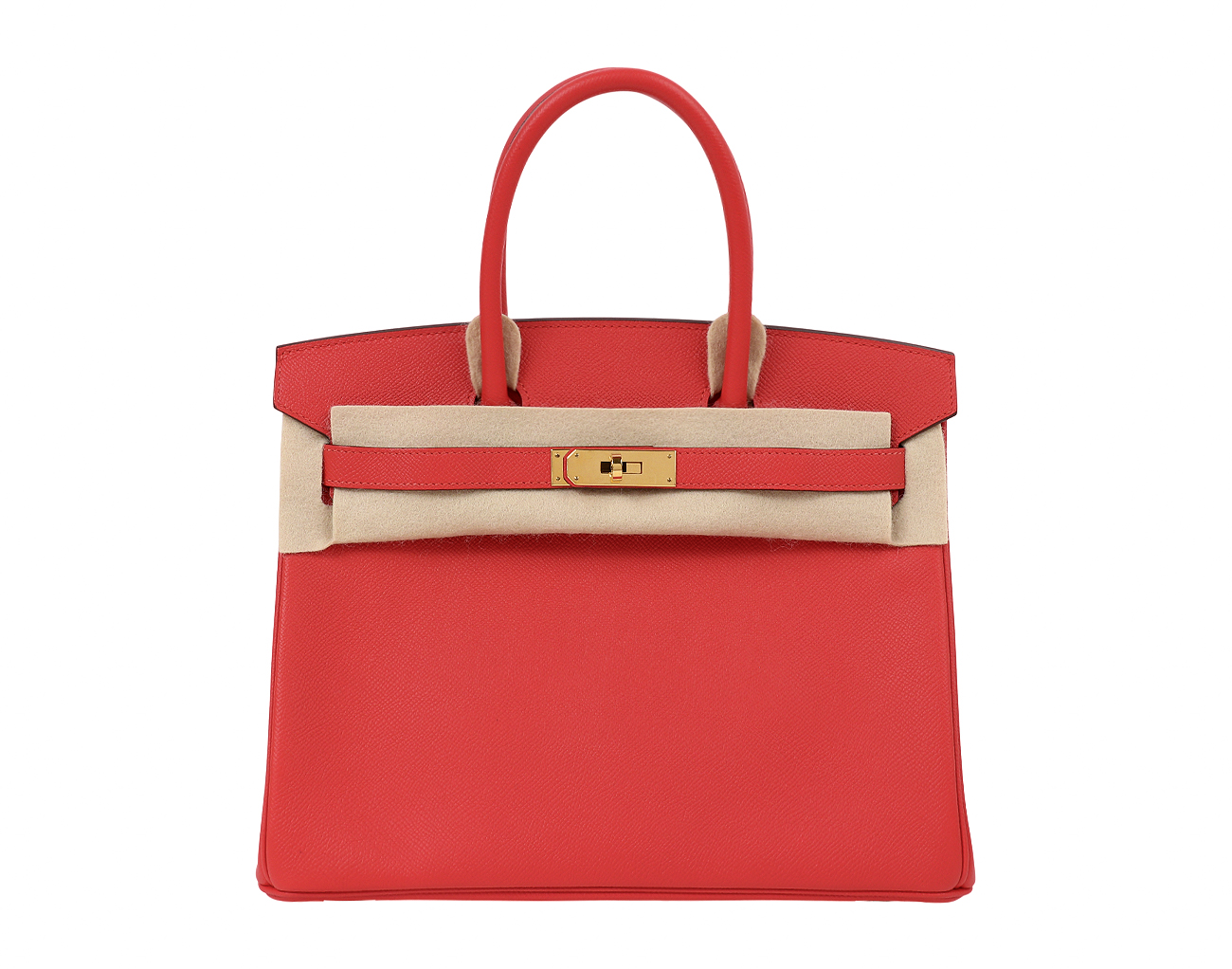 에르메스 벌킨 30 루즈 토마토 금장 A