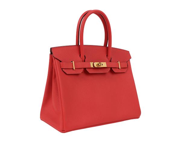 에르메스 벌킨 30 루즈 토마토 금장 A