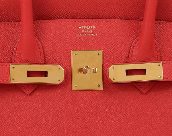 에르메스 벌킨 30 루즈 토마토 금장 A