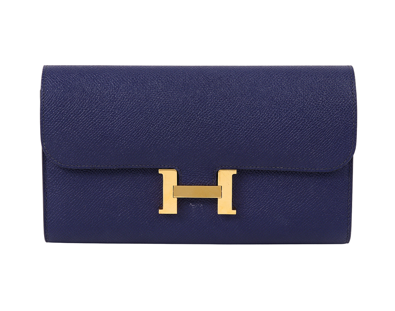 에르메스 콘스탄스 장지갑 블루 사파이어 금장 C