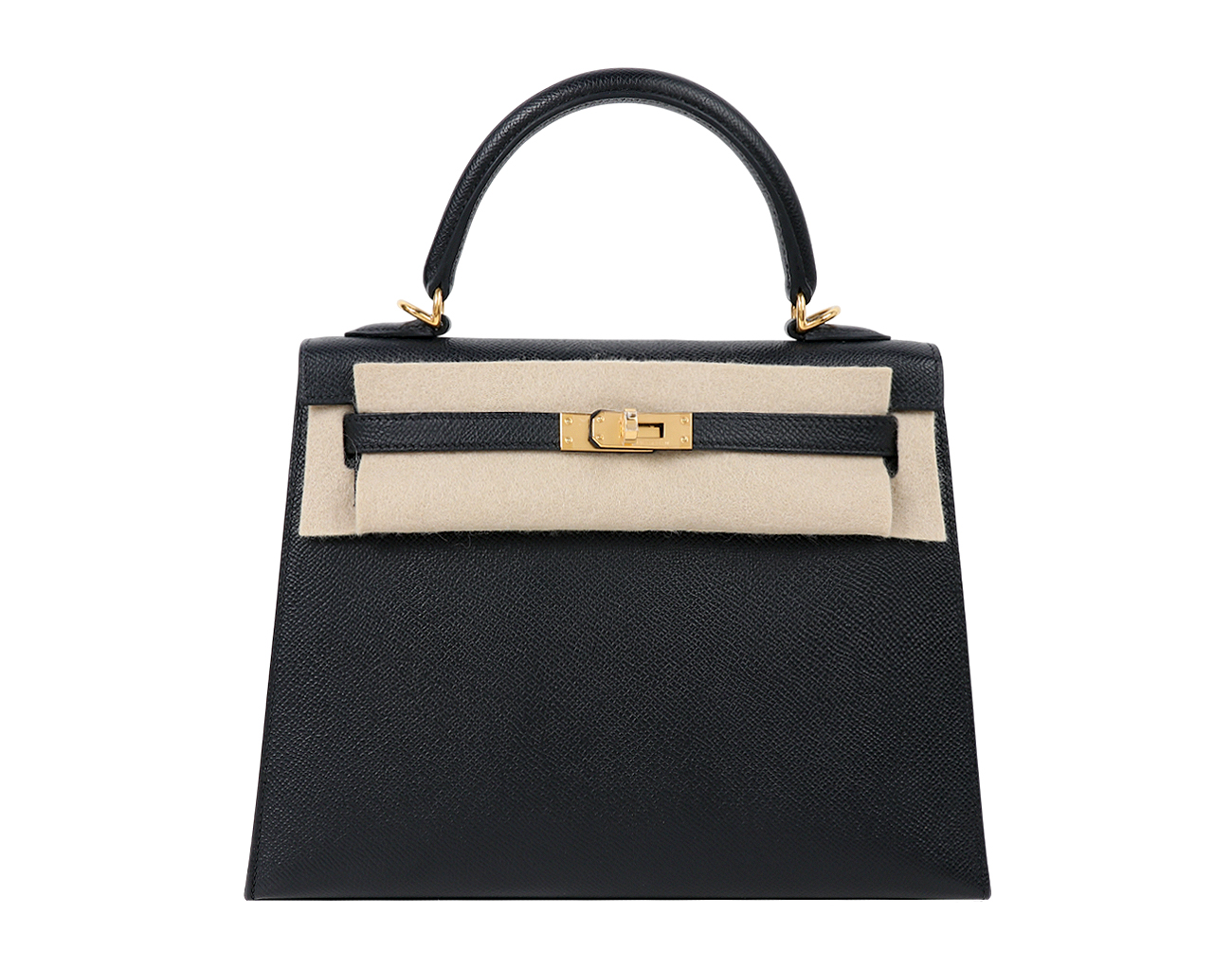 에르메스 셀리에 켈리 25 블랙 금장 B