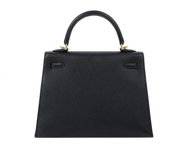 에르메스 셀리에 켈리 25 블랙 금장 B