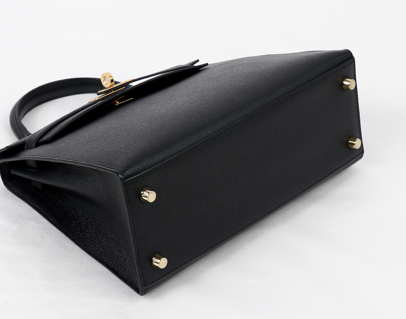 에르메스 셀리에 켈리 25 블랙 금장 B