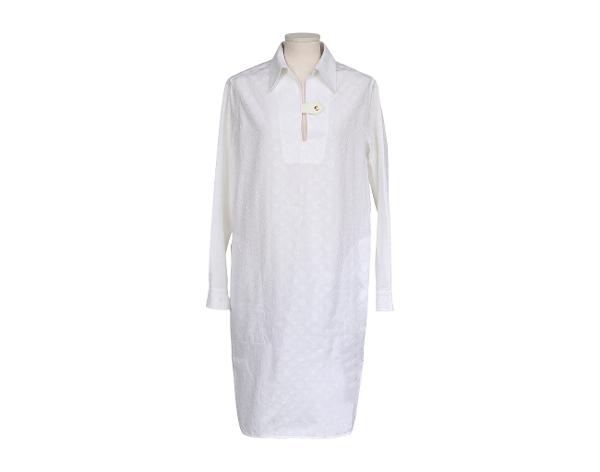 루이비통 모노그램 롱 슬리브 튜닉 드레스 화이트 34