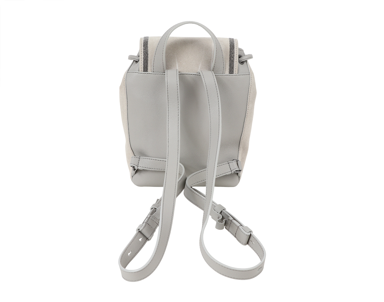 브루넬로 쿠치넬리 모닐리 스웨이드 백팩 그레이