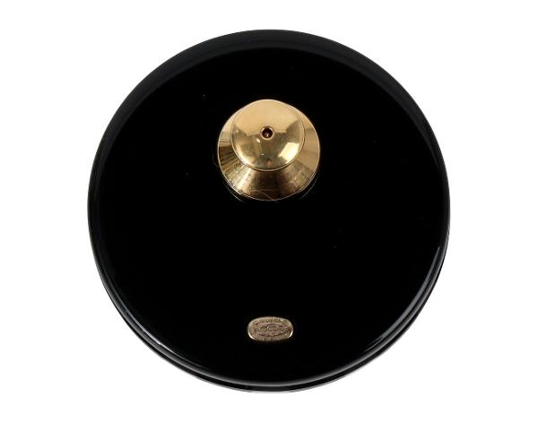 샤넬 포커 칩 브로치 블랙 화이트 금장