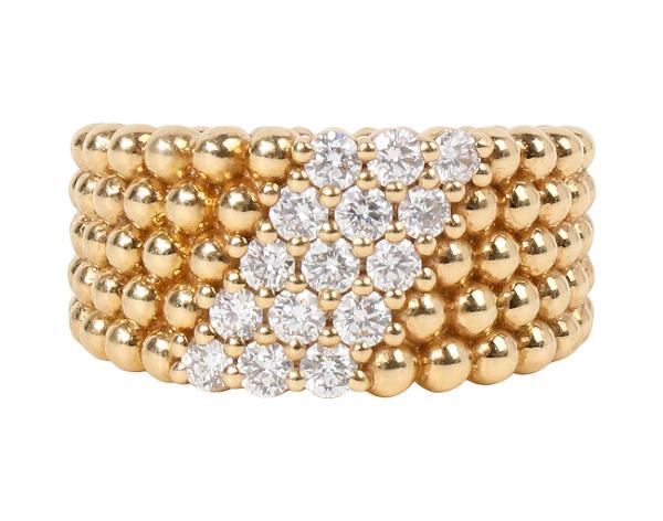 반클리프아펠 뻬를리 다이아몬드 링 5 로우 옐로우골드 52