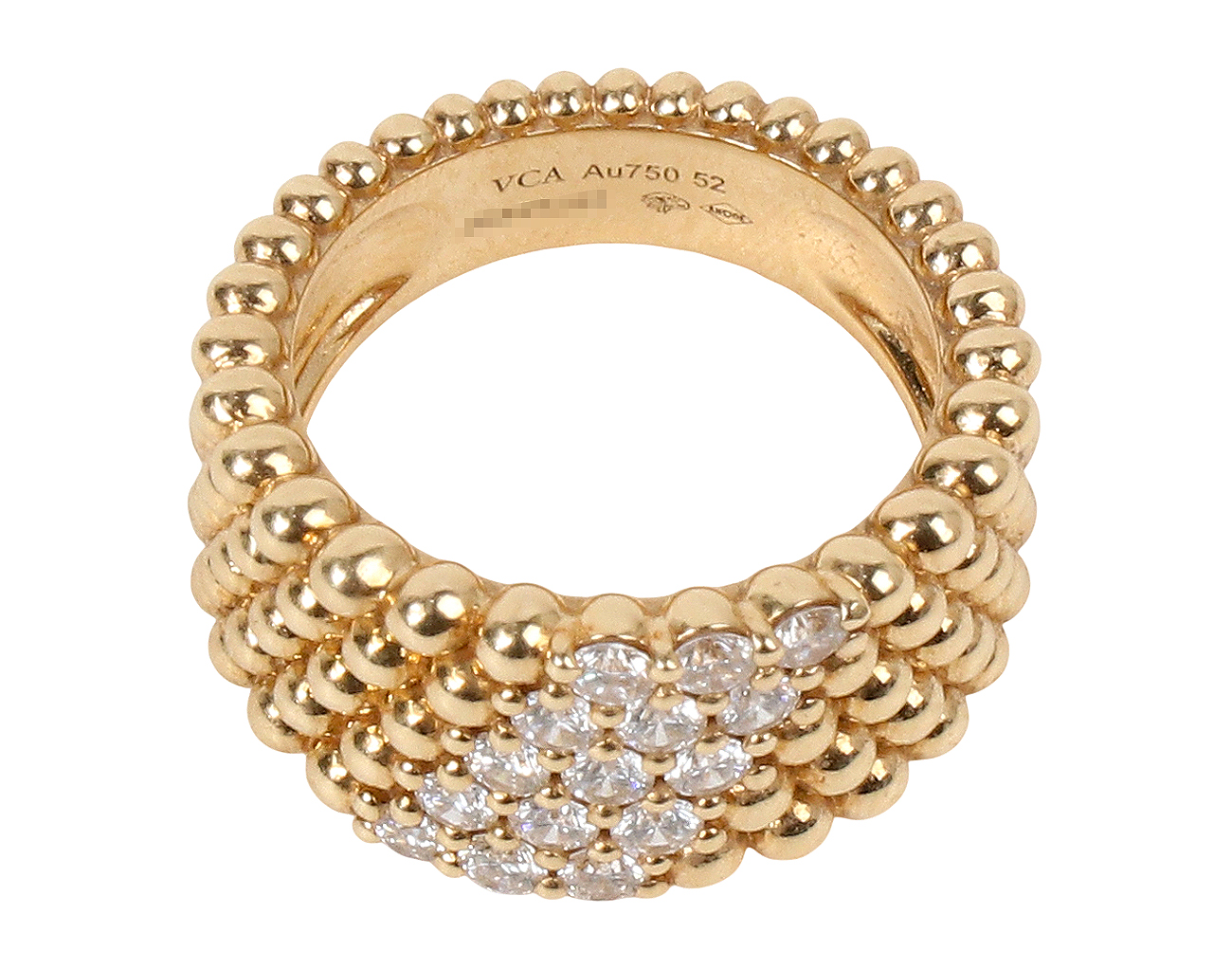 반클리프아펠 뻬를리 다이아몬드 링 5 로우 옐로우골드 52