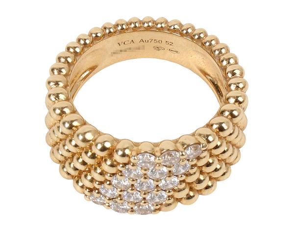 반클리프아펠 뻬를리 다이아몬드 링 5 로우 옐로우골드 52