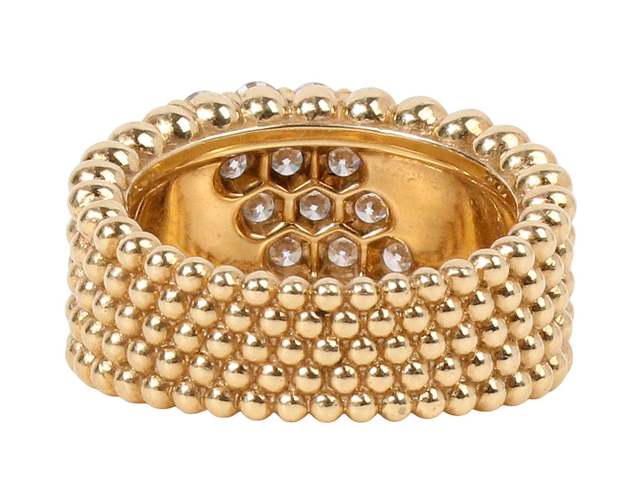 반클리프아펠 뻬를리 다이아몬드 링 5 로우 옐로우골드 52