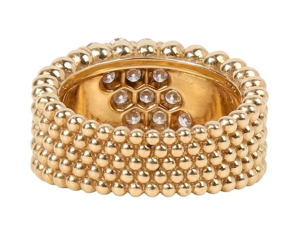 반클리프아펠 뻬를리 다이아몬드 링 5 로우 옐로우골드 52