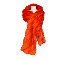 펜디 밍크 머플러 오렌지