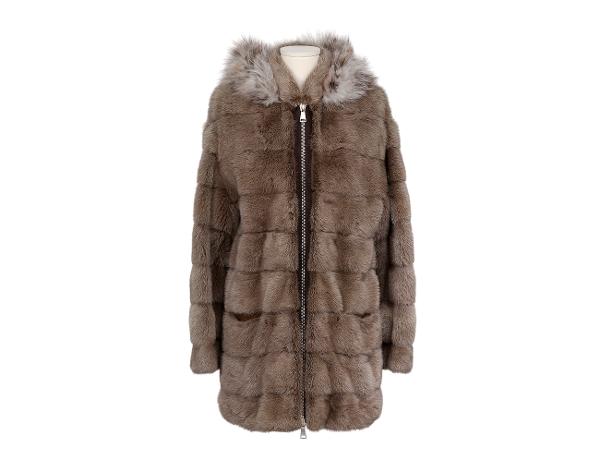 바이트 줄리아나 테조 밍크 코트 브라운 40