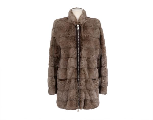 바이트 줄리아나 테조 밍크 코트 브라운 40