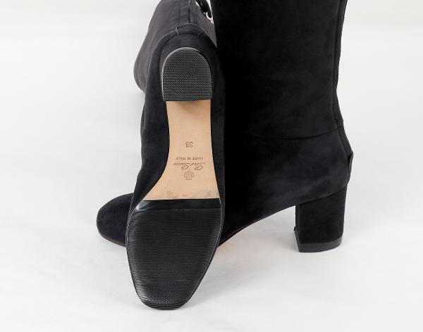 로로피아나 스웨이드 롱 부츠 블랙 36