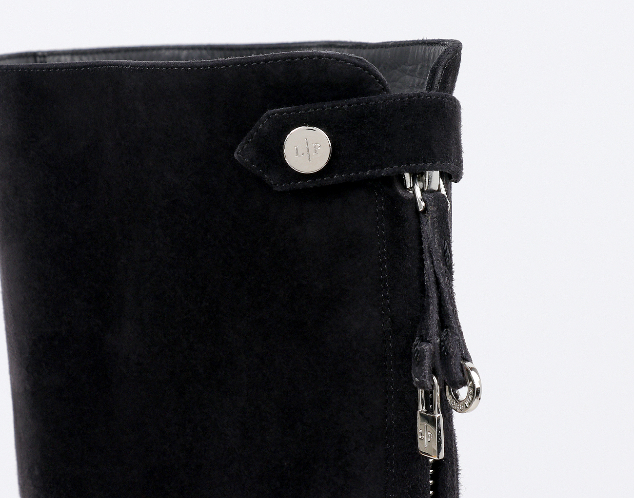 로로피아나 스웨이드 롱 부츠 블랙 36