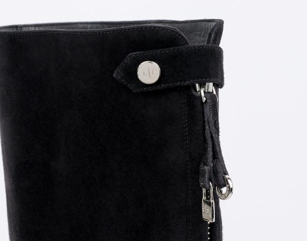 로로피아나 스웨이드 롱 부츠 블랙 36