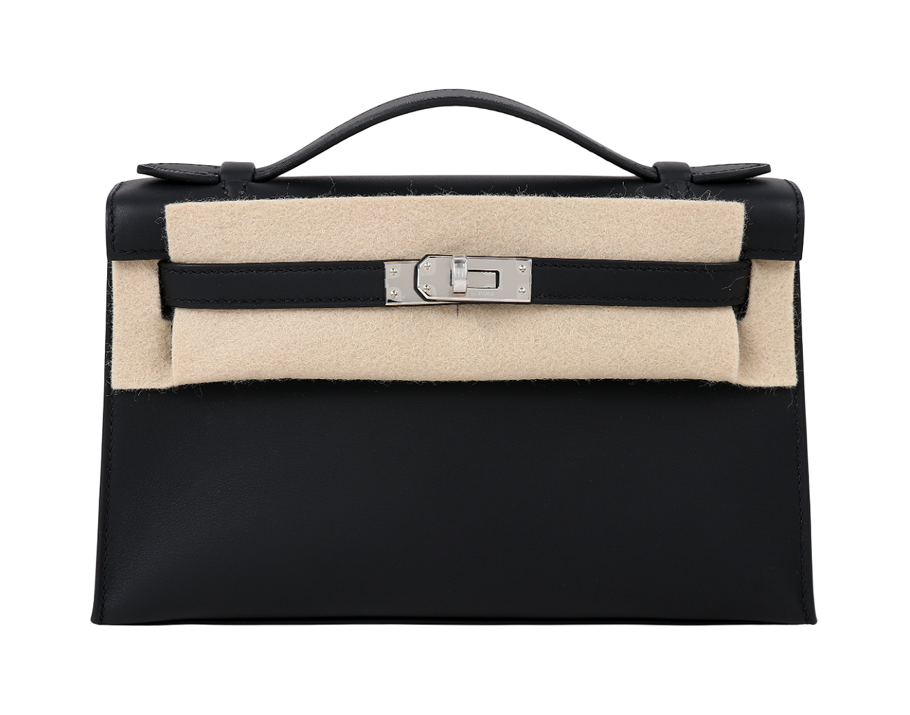 에르메스 켈리 포쉐트 블랙 은장 K