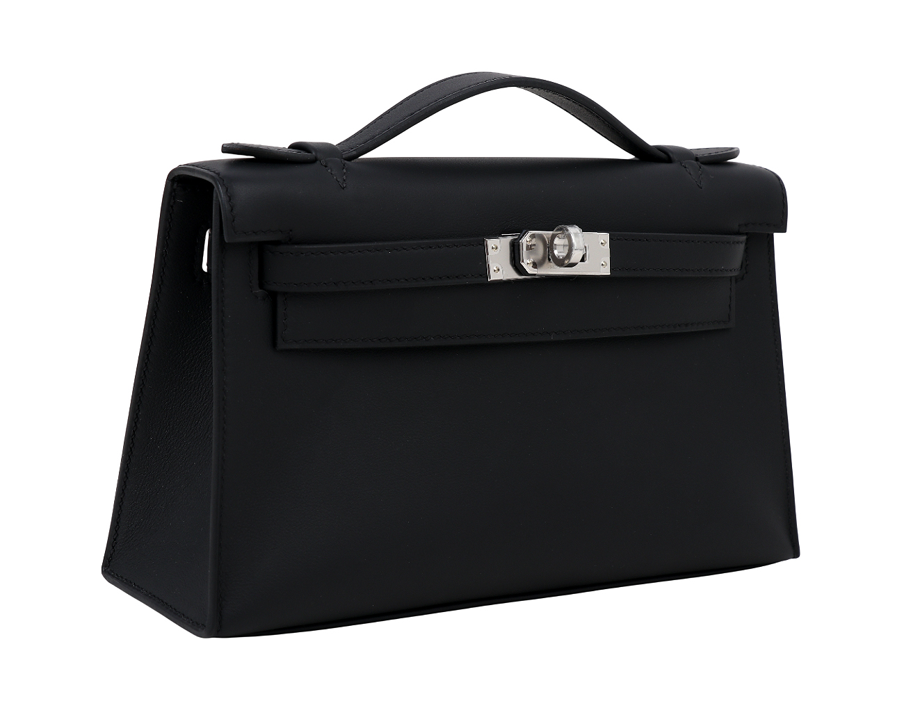 에르메스 켈리 포쉐트 블랙 은장 K