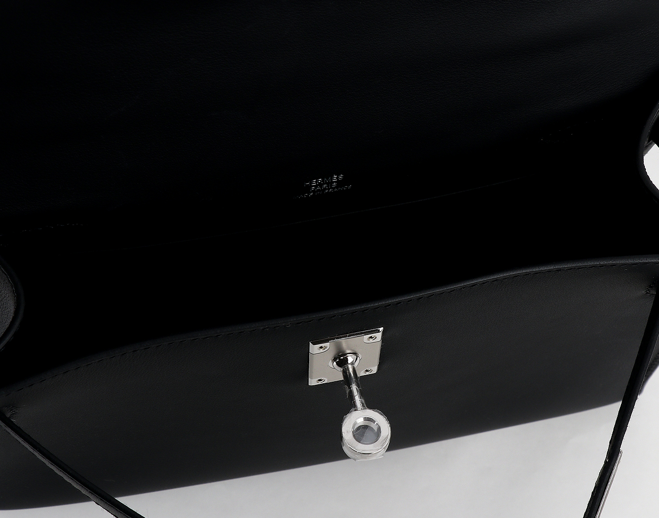 에르메스 켈리 포쉐트 블랙 은장 K