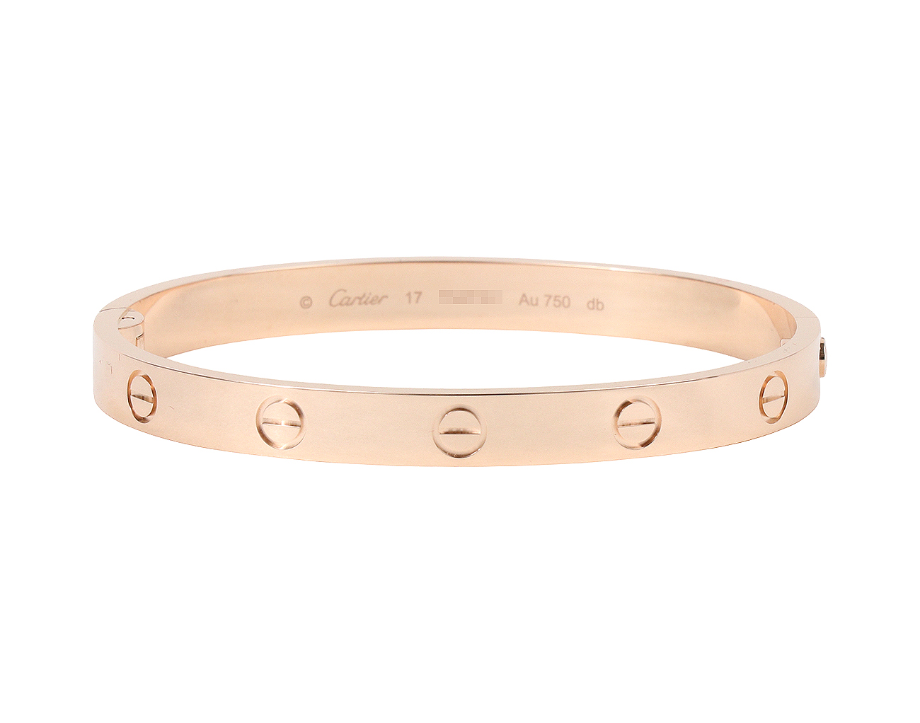 까르띠에 러브 브레이슬릿 싱글 스크루 클로저 핑크골드 17