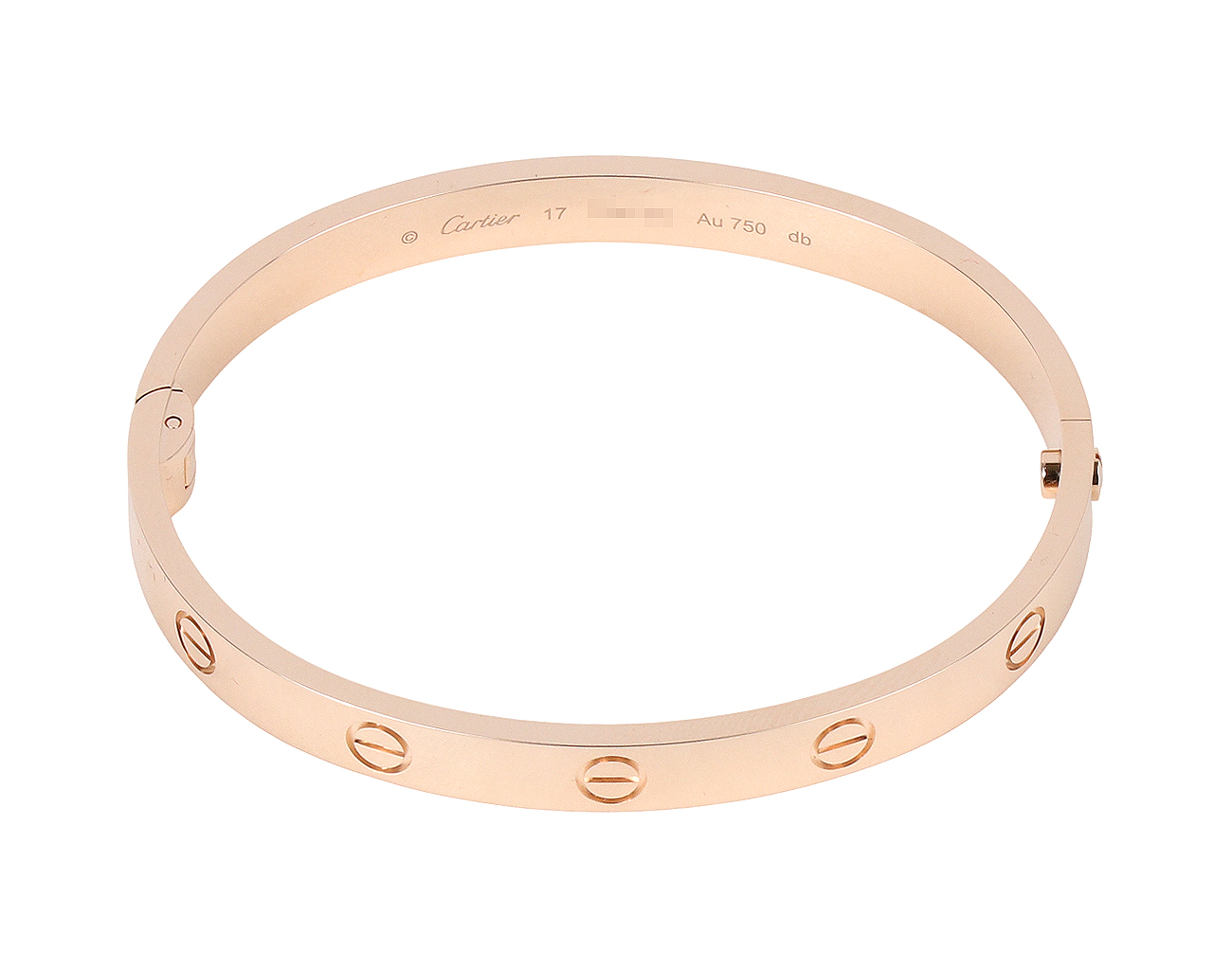 까르띠에 러브 브레이슬릿 싱글 스크루 클로저 핑크골드 17