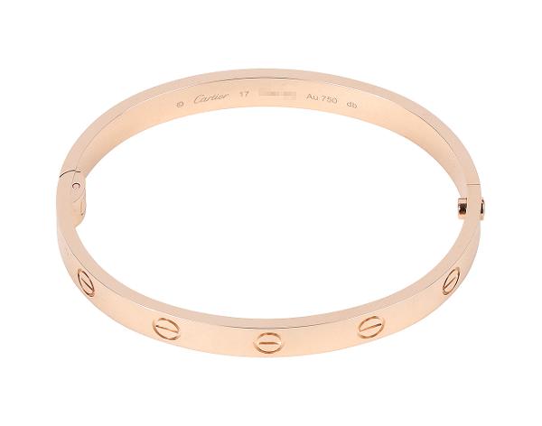 까르띠에 러브 브레이슬릿 싱글 스크루 클로저 핑크골드 17
