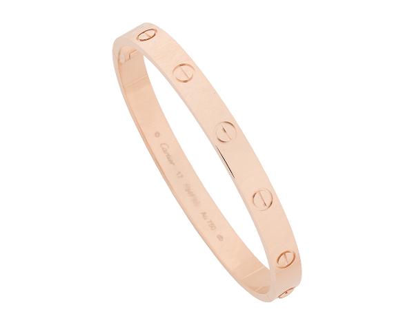 까르띠에 러브 브레이슬릿 싱글 스크루 클로저 핑크골드 17