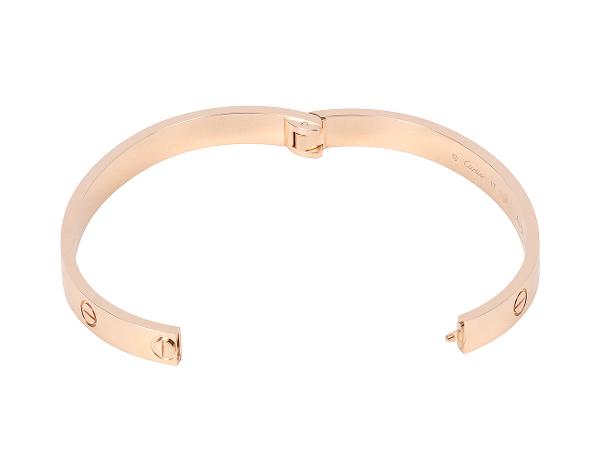 까르띠에 러브 브레이슬릿 싱글 스크루 클로저 핑크골드 17