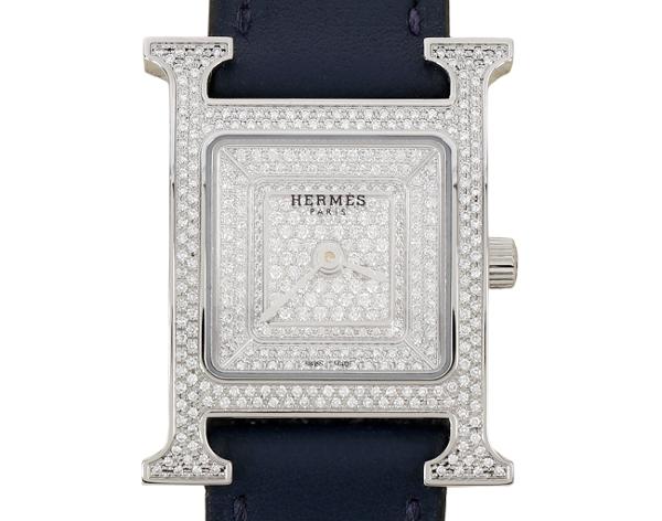 에르메스 H 아워 워치 스몰 스틸 다이아몬드