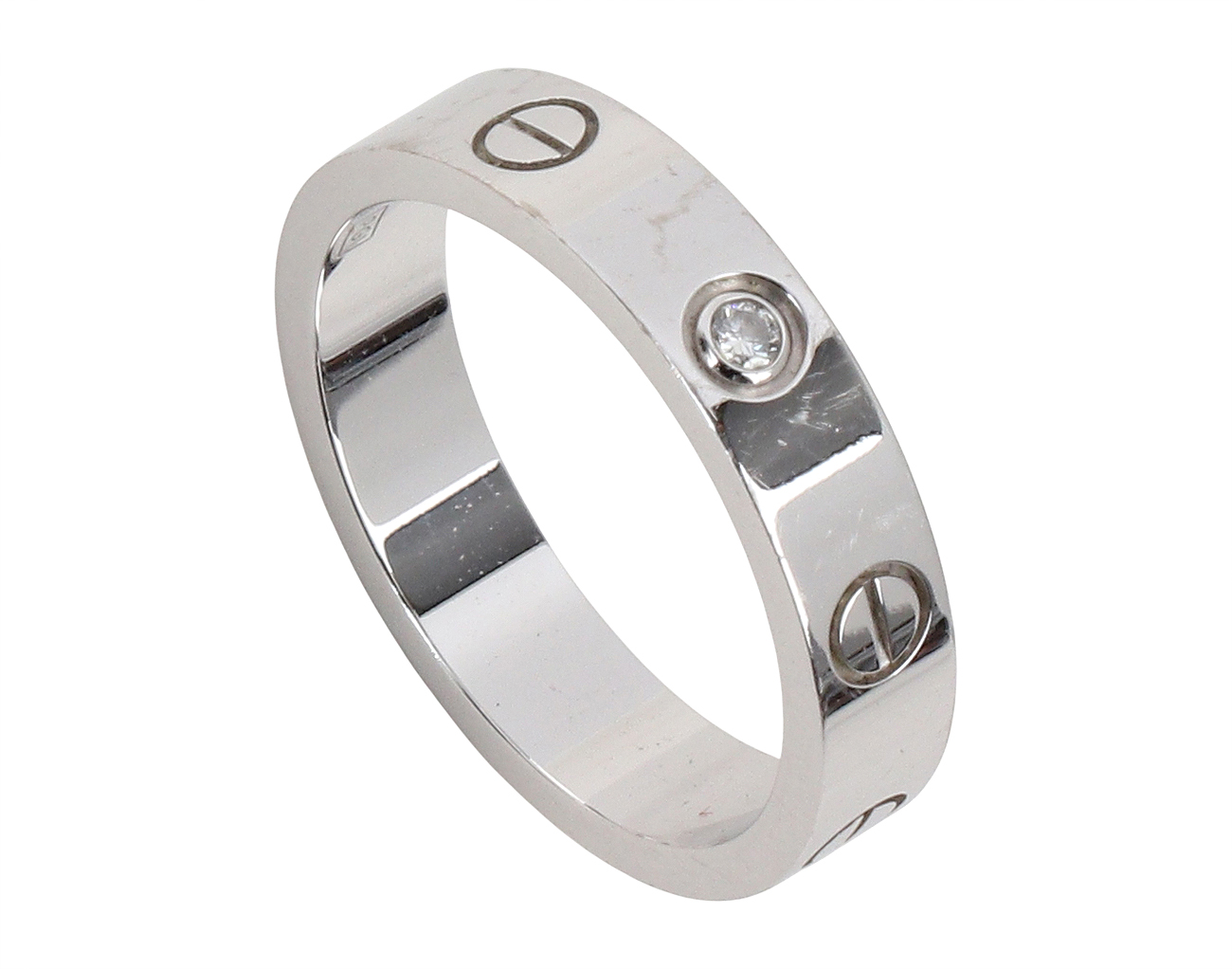 까르띠에 러브 웨딩 밴드 1P 다이아몬드 화이트골드 51