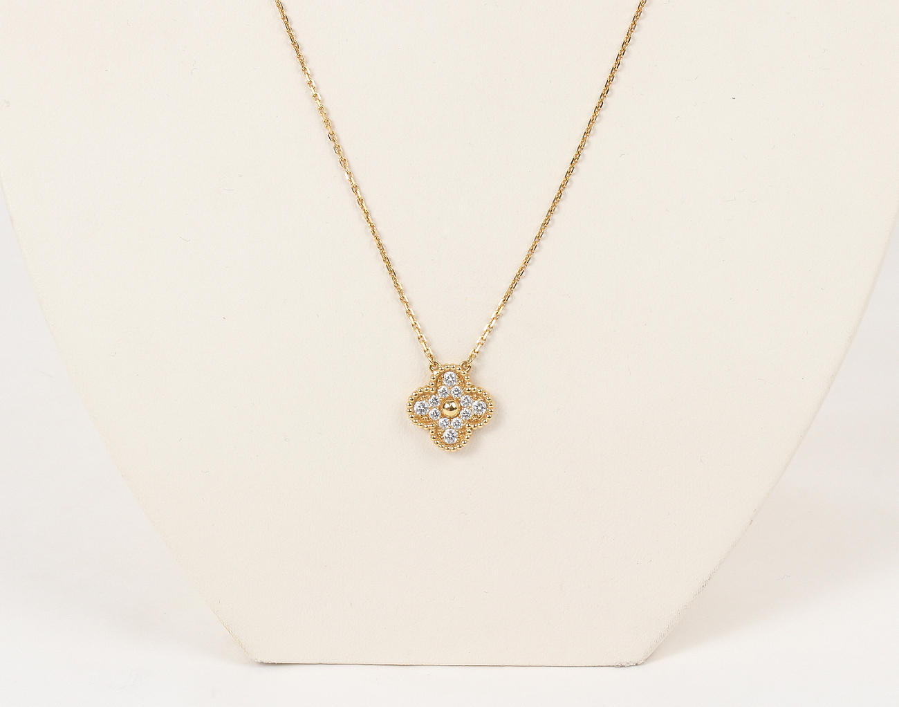 반클리프아펠 빈티지 알함브라 펜던트 옐로우골드 다이아몬드