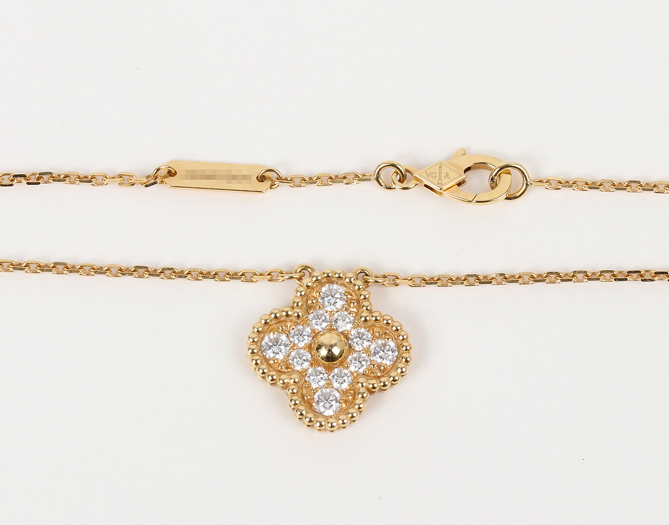 반클리프아펠 빈티지 알함브라 펜던트 옐로우골드 다이아몬드