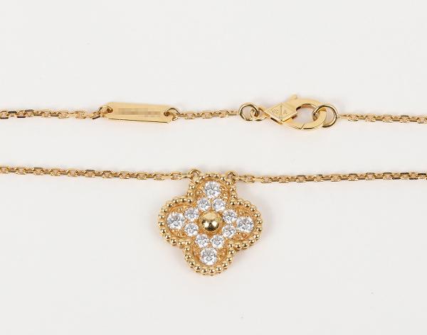 반클리프아펠 빈티지 알함브라 펜던트 옐로우골드 다이아몬드