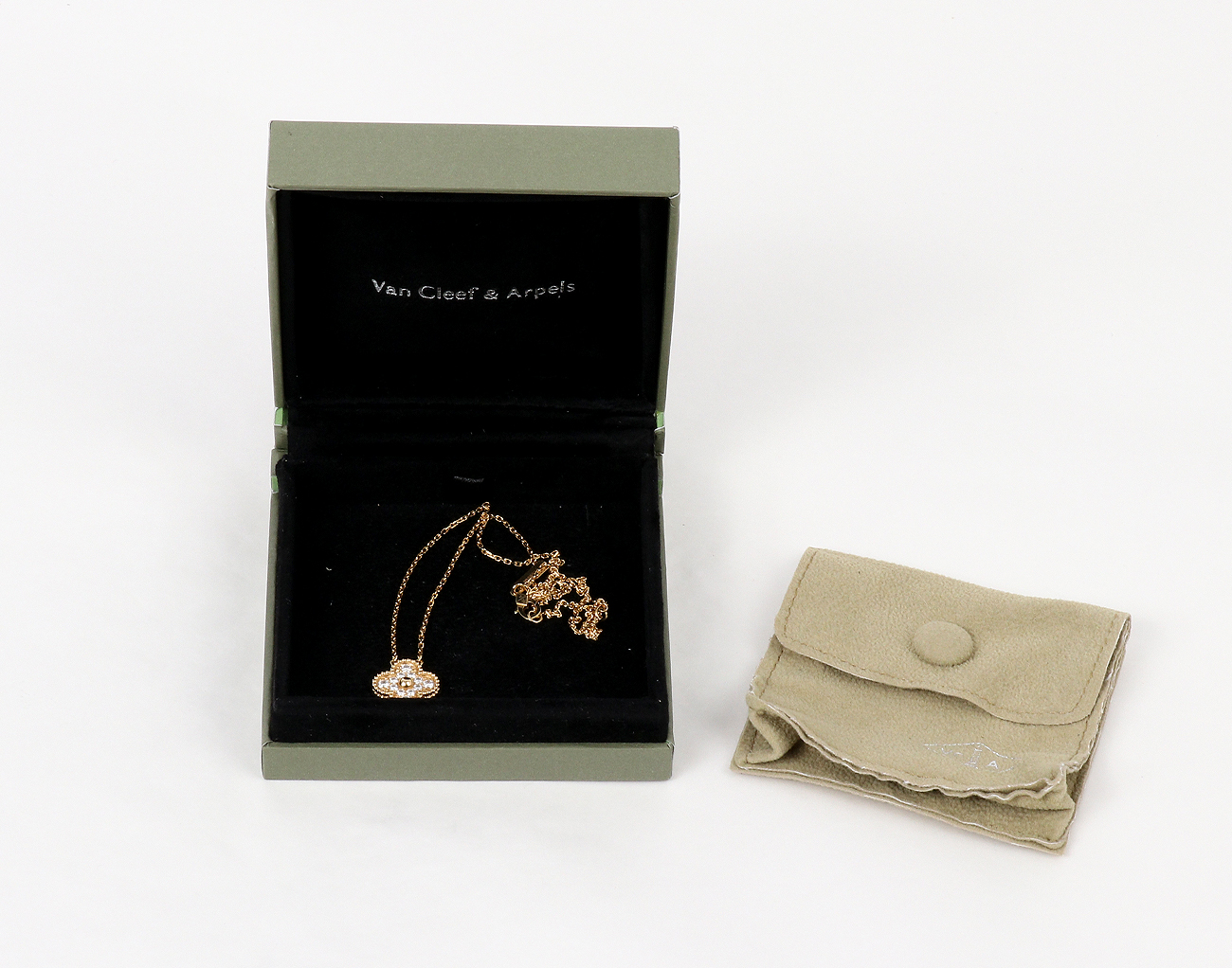 반클리프아펠 빈티지 알함브라 펜던트 옐로우골드 다이아몬드