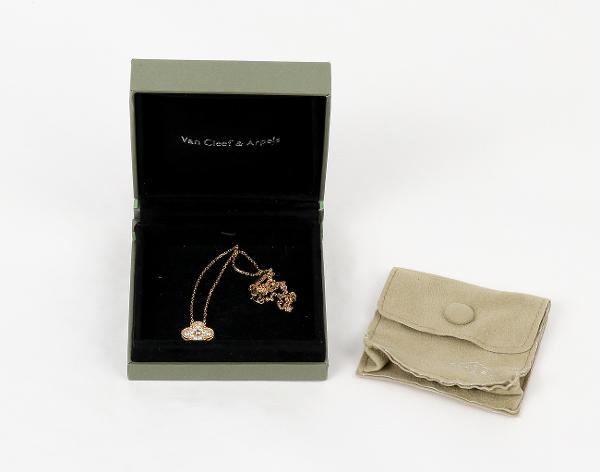 반클리프아펠 빈티지 알함브라 펜던트 옐로우골드 다이아몬드