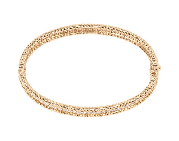 반클리프아펠 뻬를리 다이아몬드 브레이슬릿 1 로우 미디엄 로즈골드 S