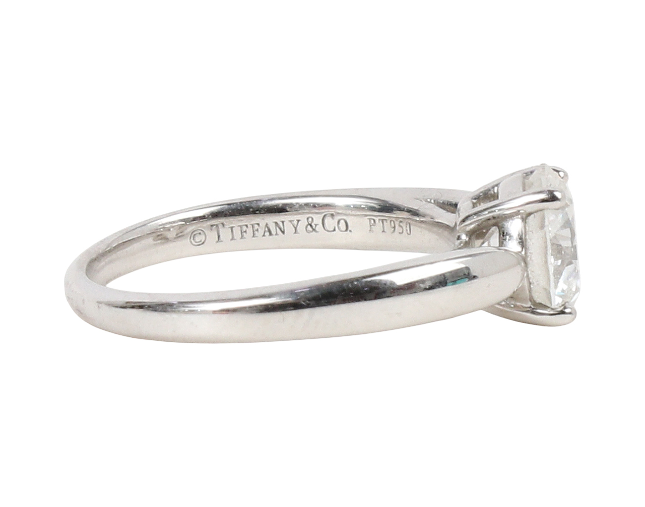 티파니앤코 티파니 하모니 라운드 브릴리언트 웨딩 링 플래티넘 1.40ct