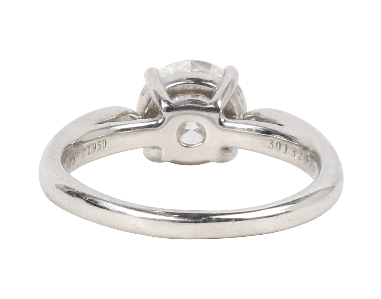 티파니앤코 티파니 하모니 라운드 브릴리언트 웨딩 링 플래티넘 1.40ct